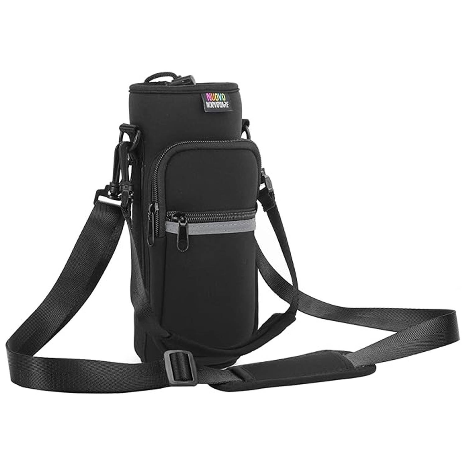 40oz Neoprene Water Bottle Carrier Bag w/ Phone Pocket 5