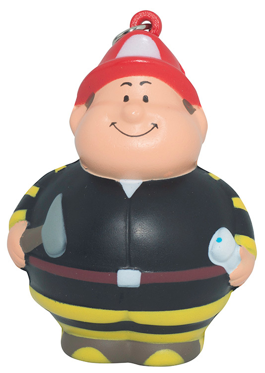 Fireman Stress Reliever Keyring 2