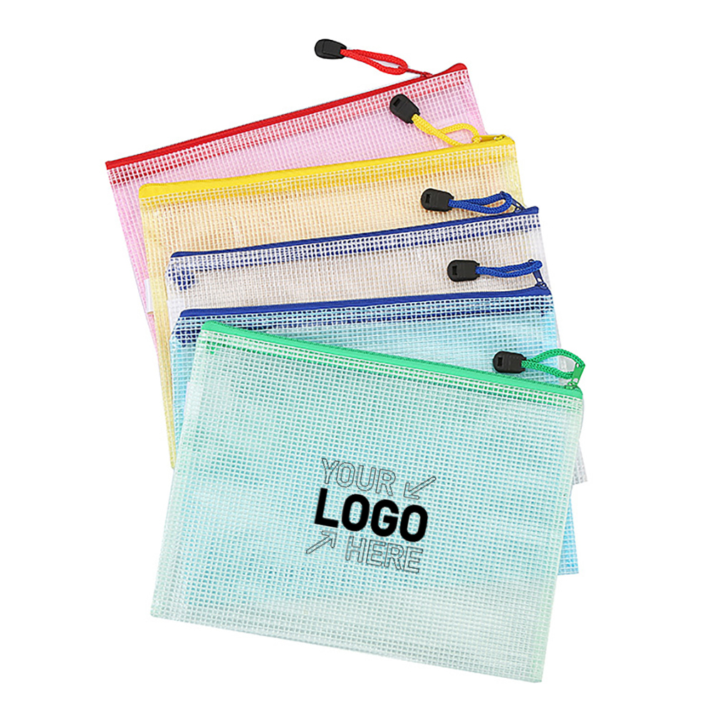 Zipper Pencil Pouch Plastic Zip File Bags 1