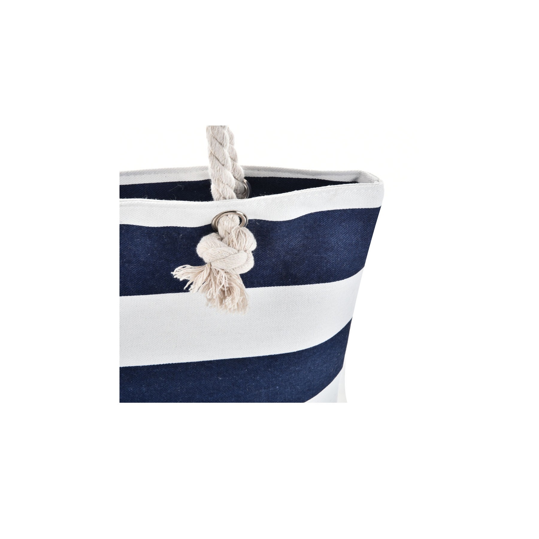 Zippered Cotton Canvas Boat Tote 1