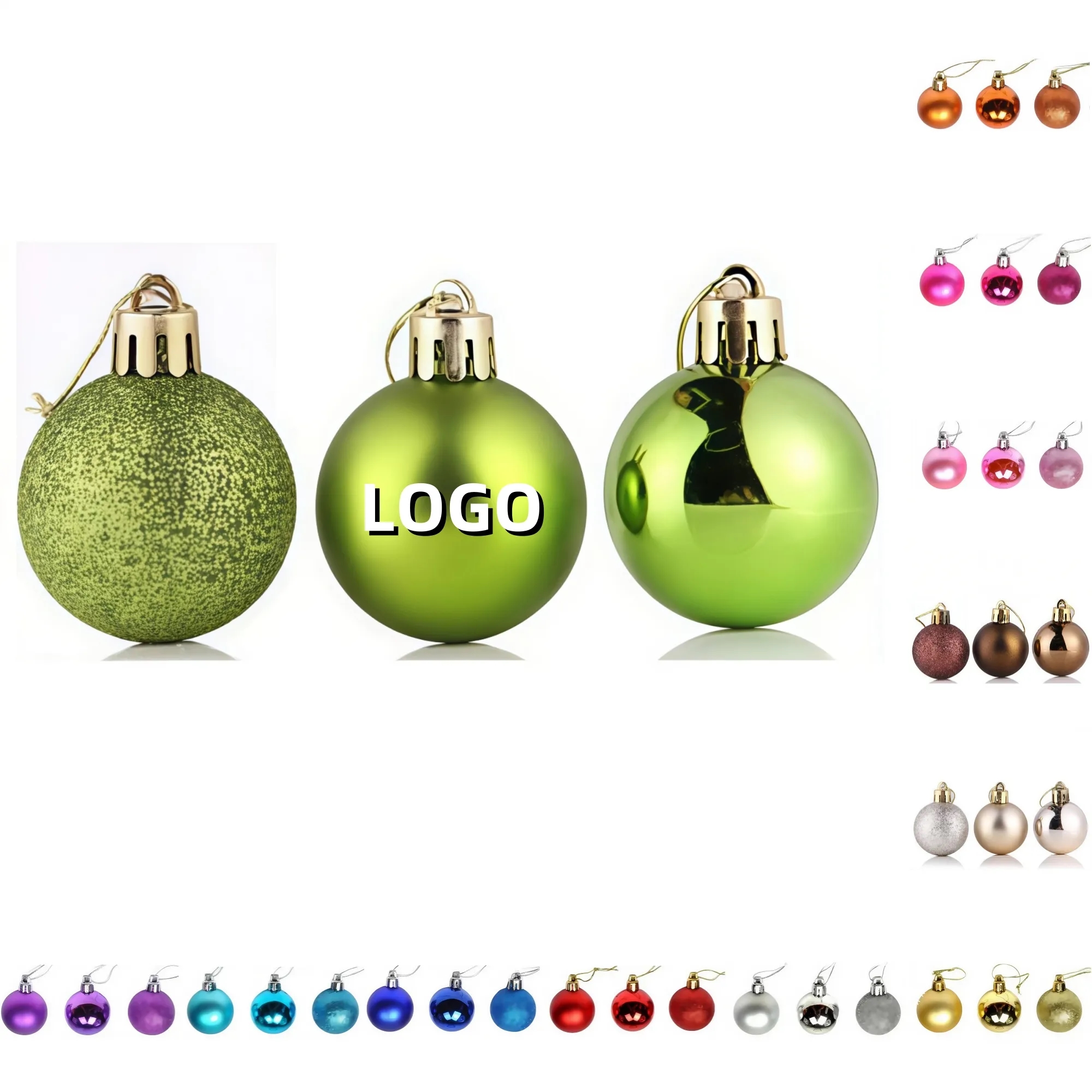 Party Christmas Plastic Decorative Balls 5