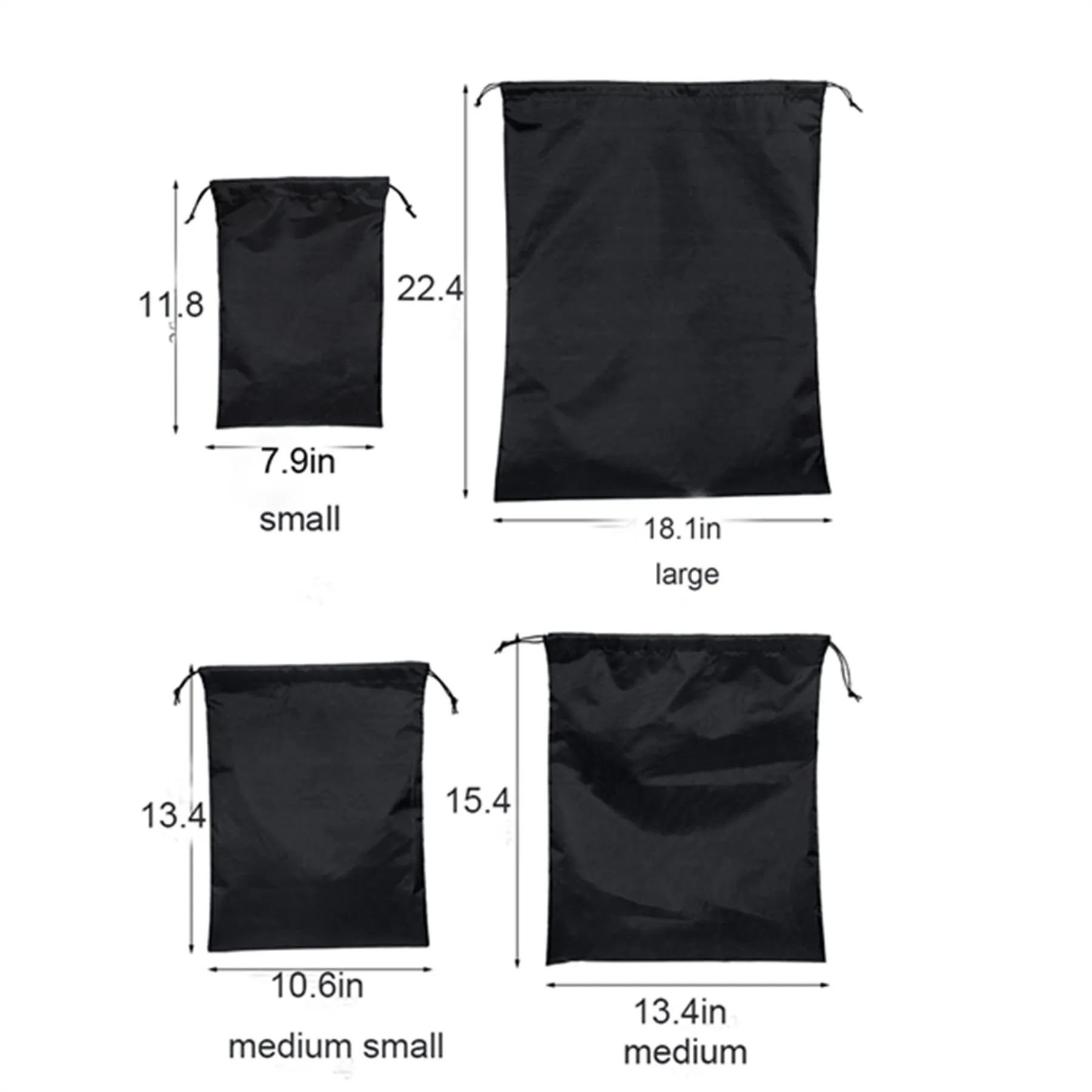 Portable Nylon Waterproof Travel Drawstring Bag 5