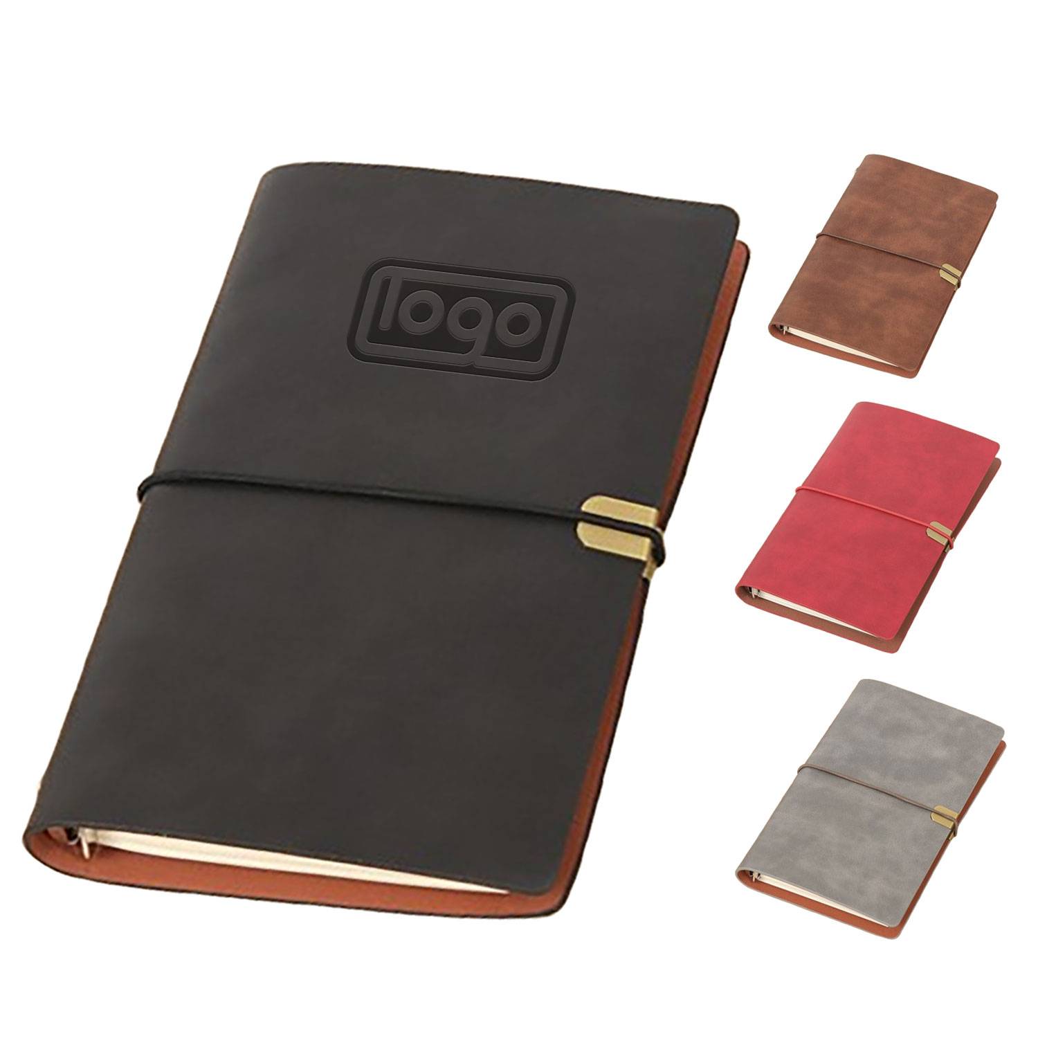 Vintage A6 PU Notebook with Metallic Clasp 1