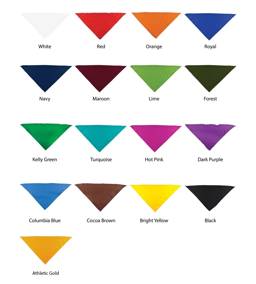 SMALL PET BANDANA - 14" x 14" x 19" 5