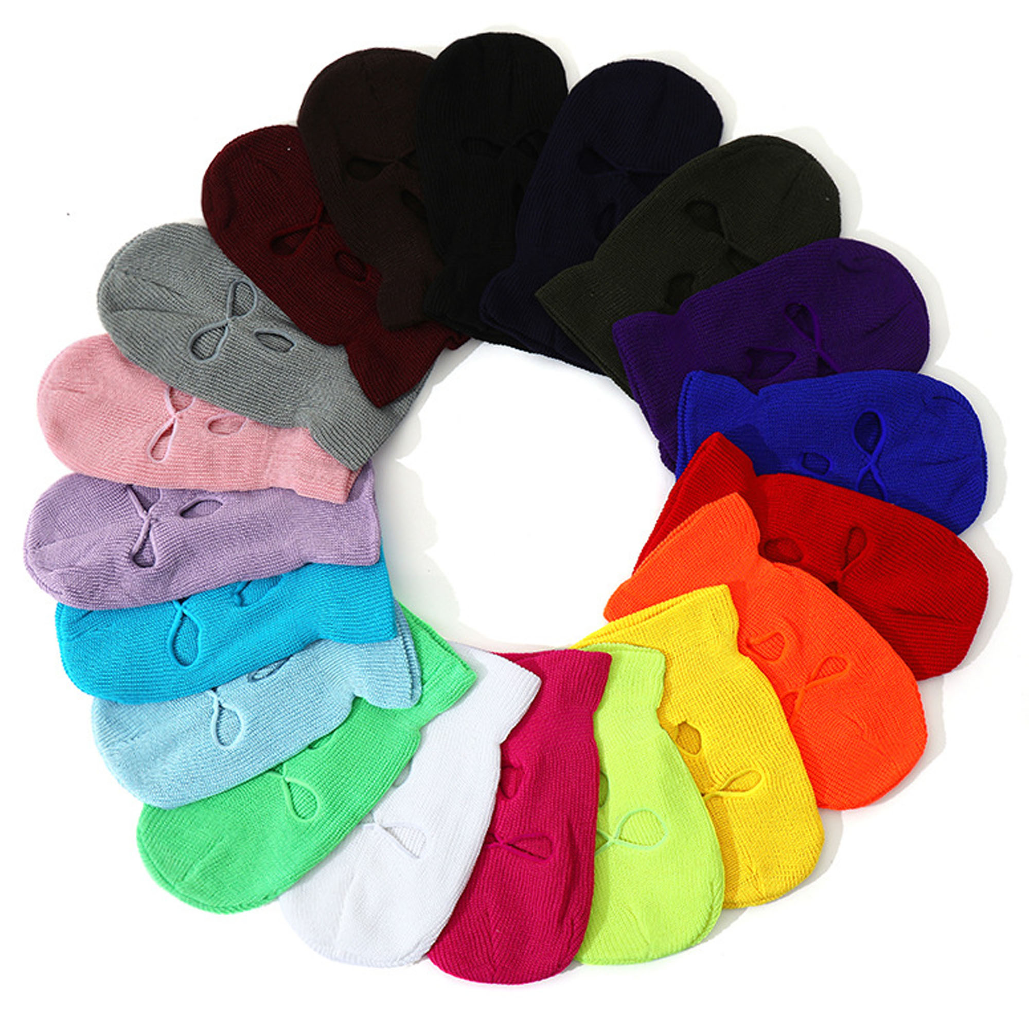 Warm Knitted Ski Mask Full Face Neck Cover Outdoor Hat 3
