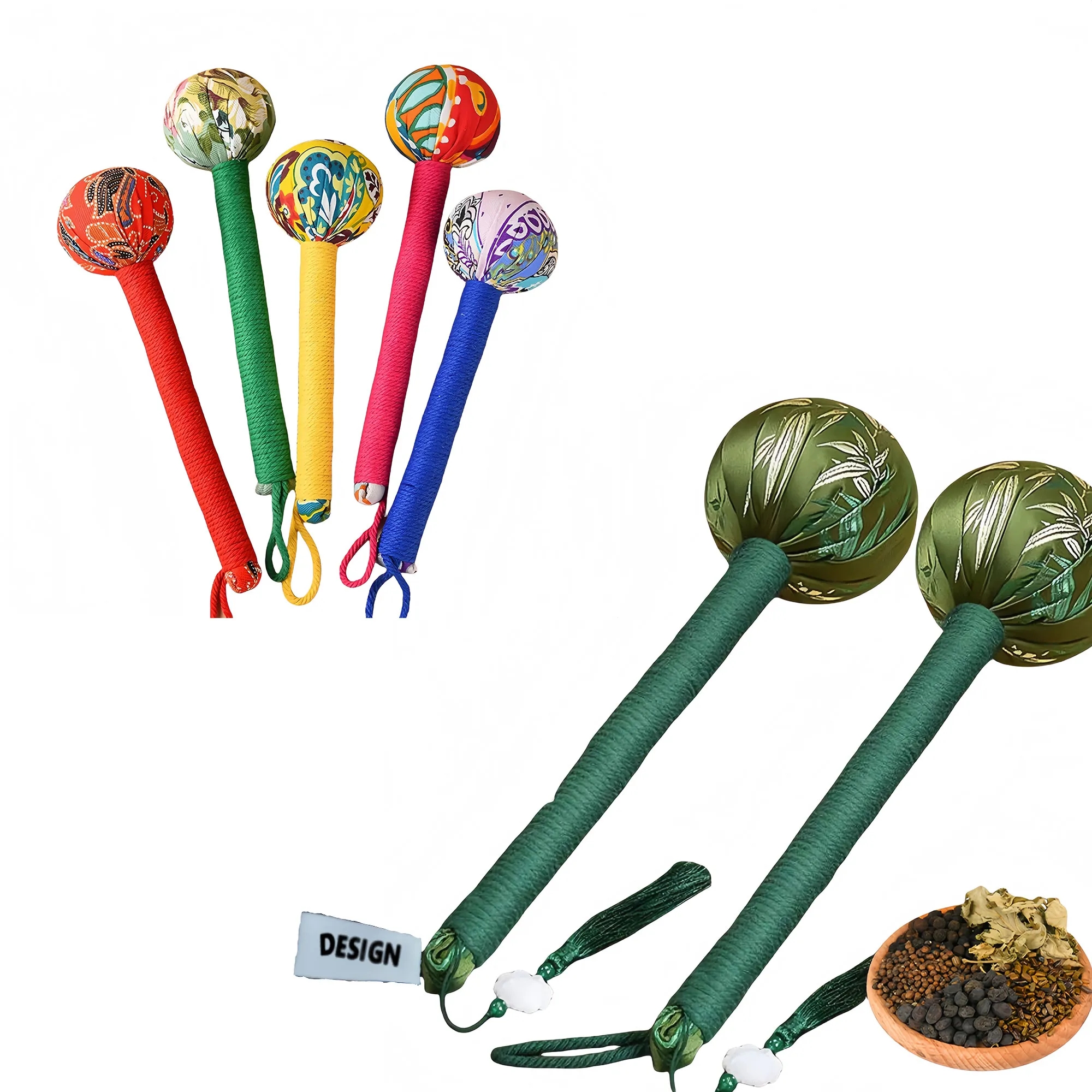 Premium Mugwort Massage Hammer For Neck Back Therapy