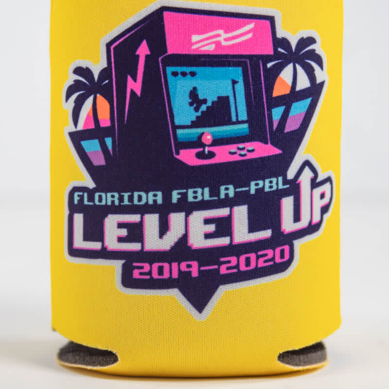Fluorescent Neon Foam Collapsible Coolies 2