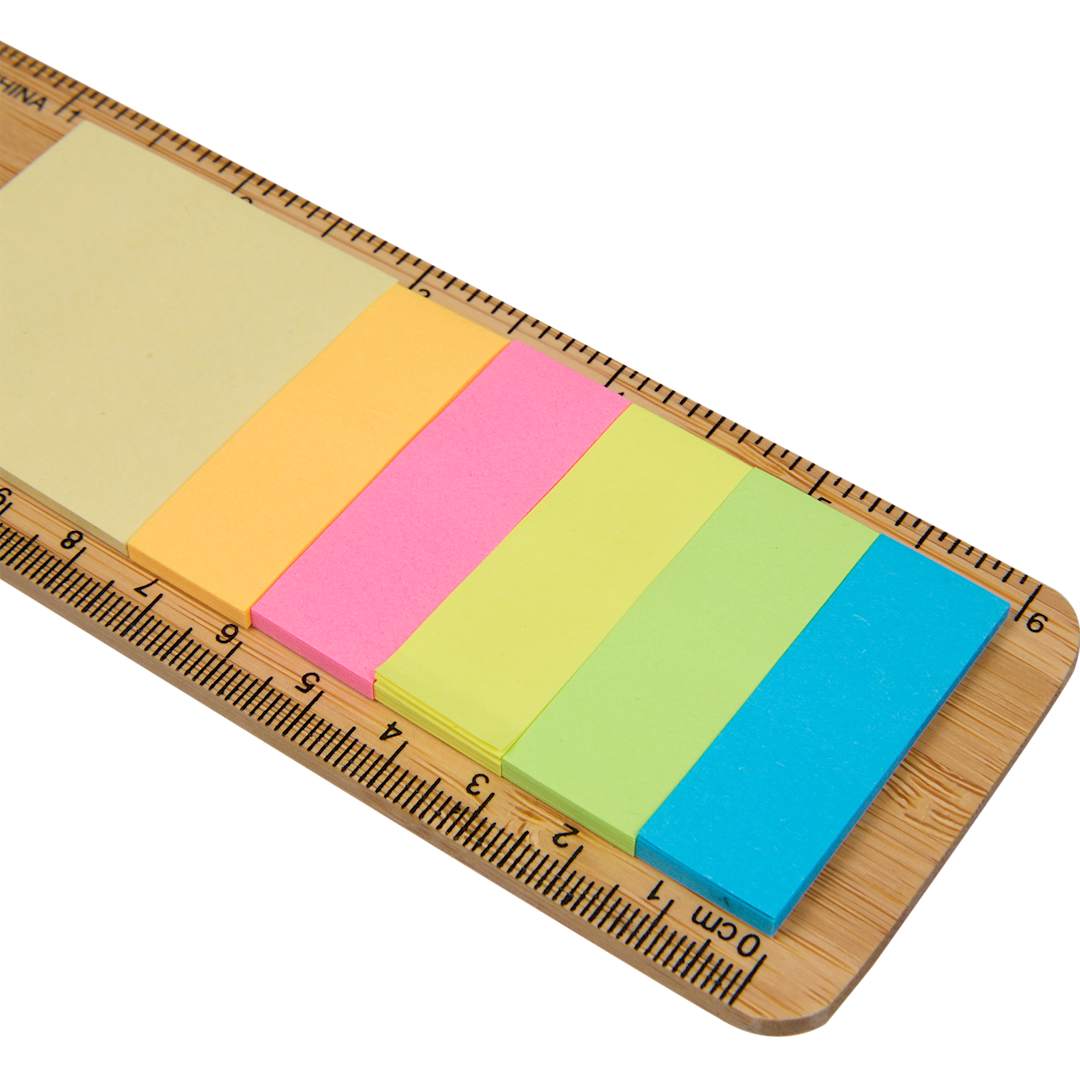 Bamboo Ruler with Sticky Notes 21