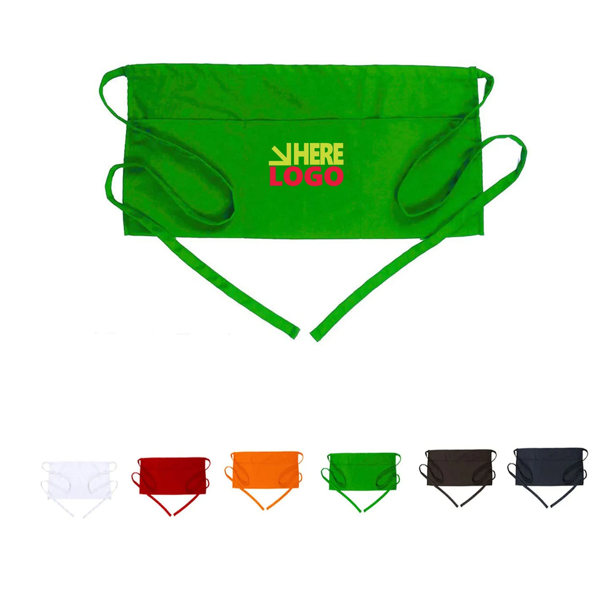 Long Waist Strap Half Apron 3