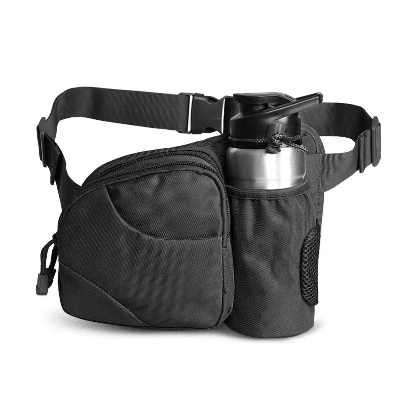 Nylon Hiking Waist Bag With Water Bottle Holder 9