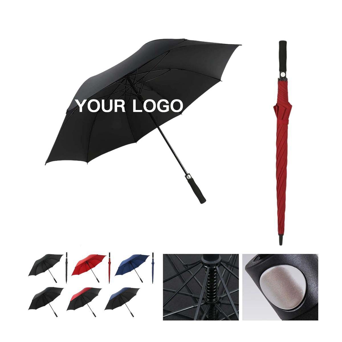 Golf Umbrella with Fibre Frame and EVA Handle 8