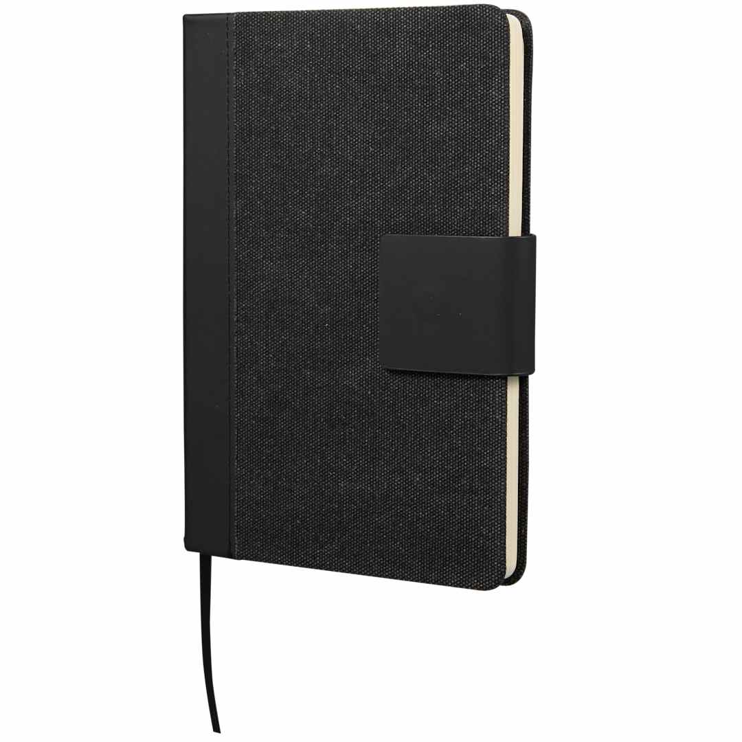 5.5" x 8.5" FSC® Recycled Canvas Bound Notebook 11
