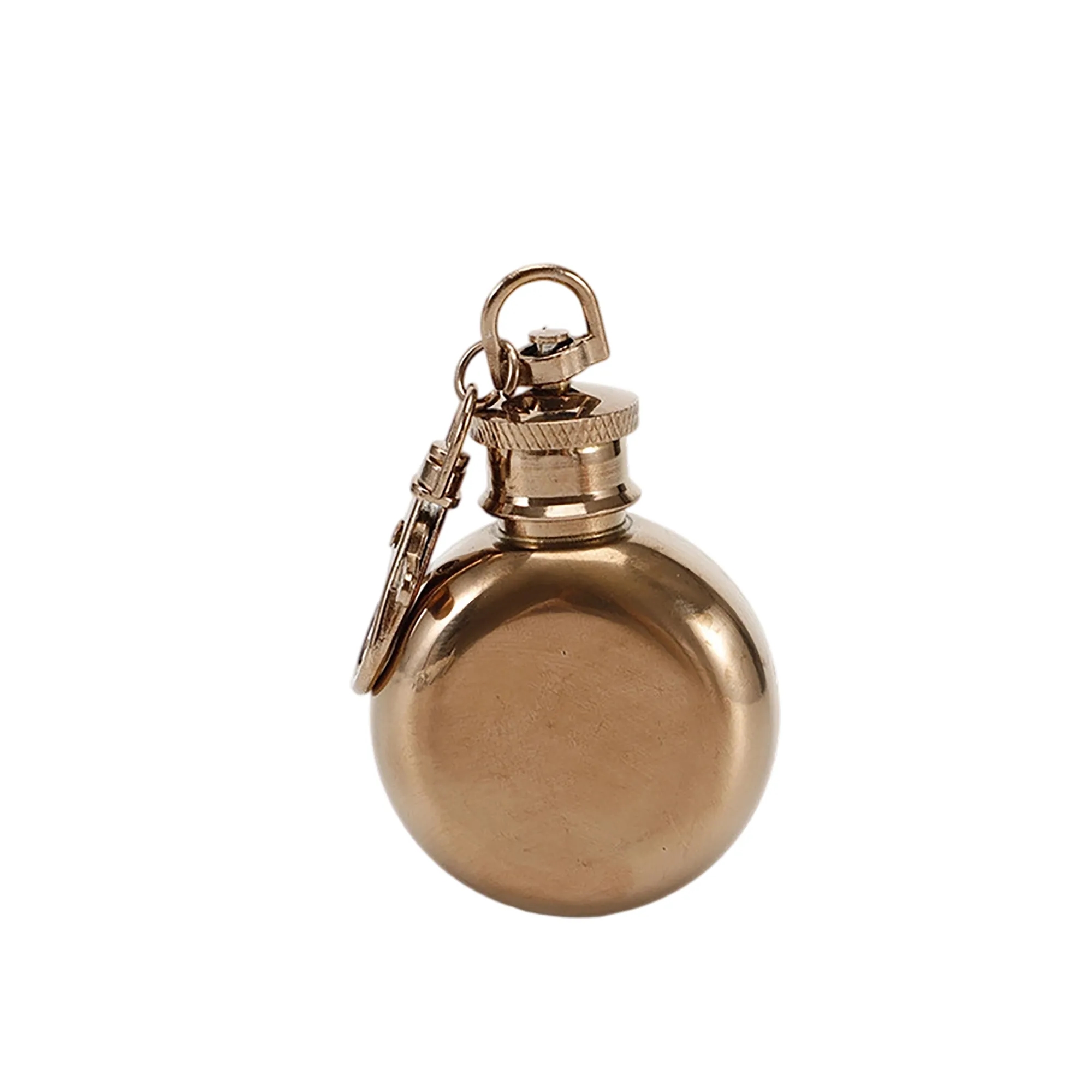 1oz Round Keychain Flask 2