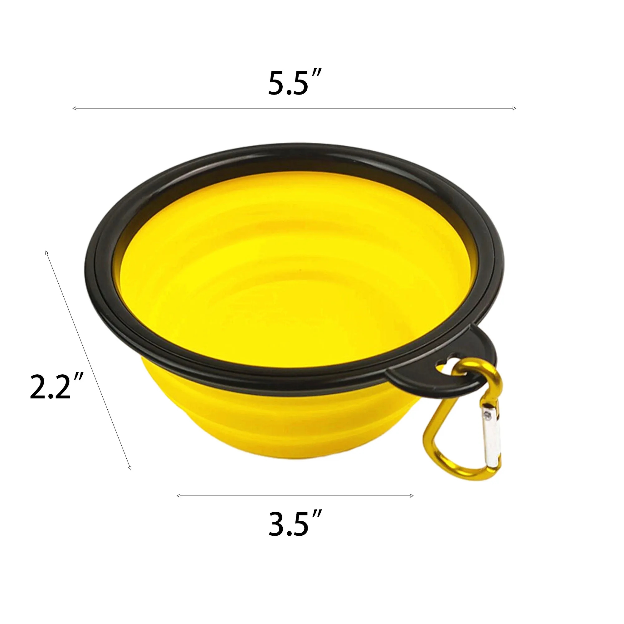 Collapsible Pet Bowl w/Carabiner 2
