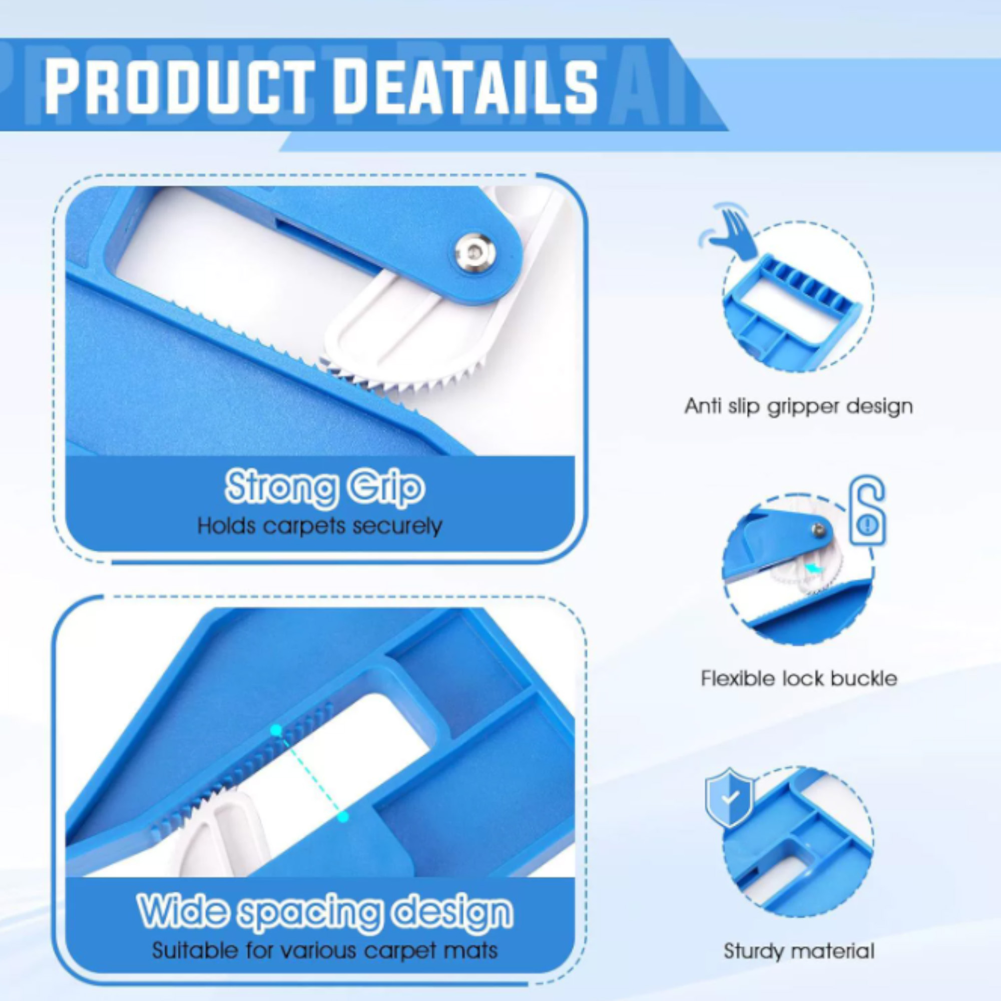 Plastic Mat Blanket Gripper 5