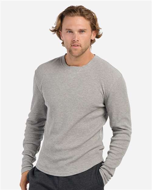 Men's Waffle Knit Long Sleeve T-Shirt - BM3103 2