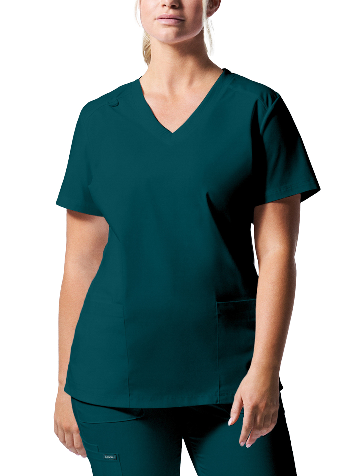 Landau - ProFlex - Women's Three-Pocket V-Neck Top 37