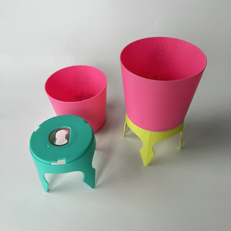 Drink Cup Holder Sand Coaster with Bottle Opener & Spikes 1