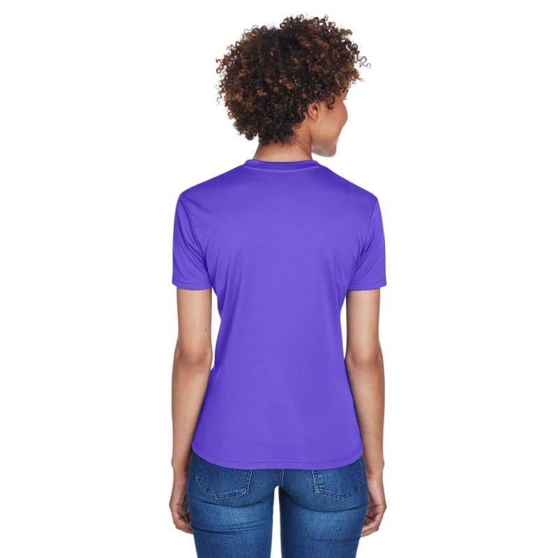 UltraClub Ladies' Cool & Dry Sport V-Neck T-Shirt 9