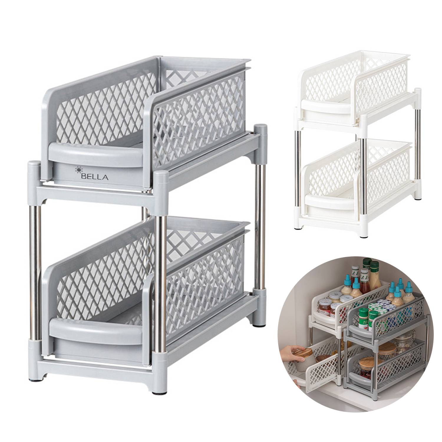 Plastic Double-Walled Drawer Shelves 9