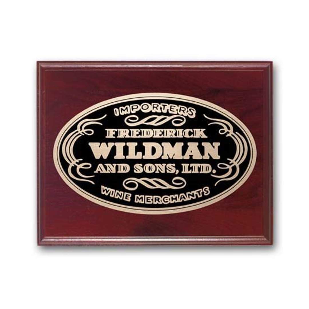 Etch/Oxidized Plaq - Mahogany 5