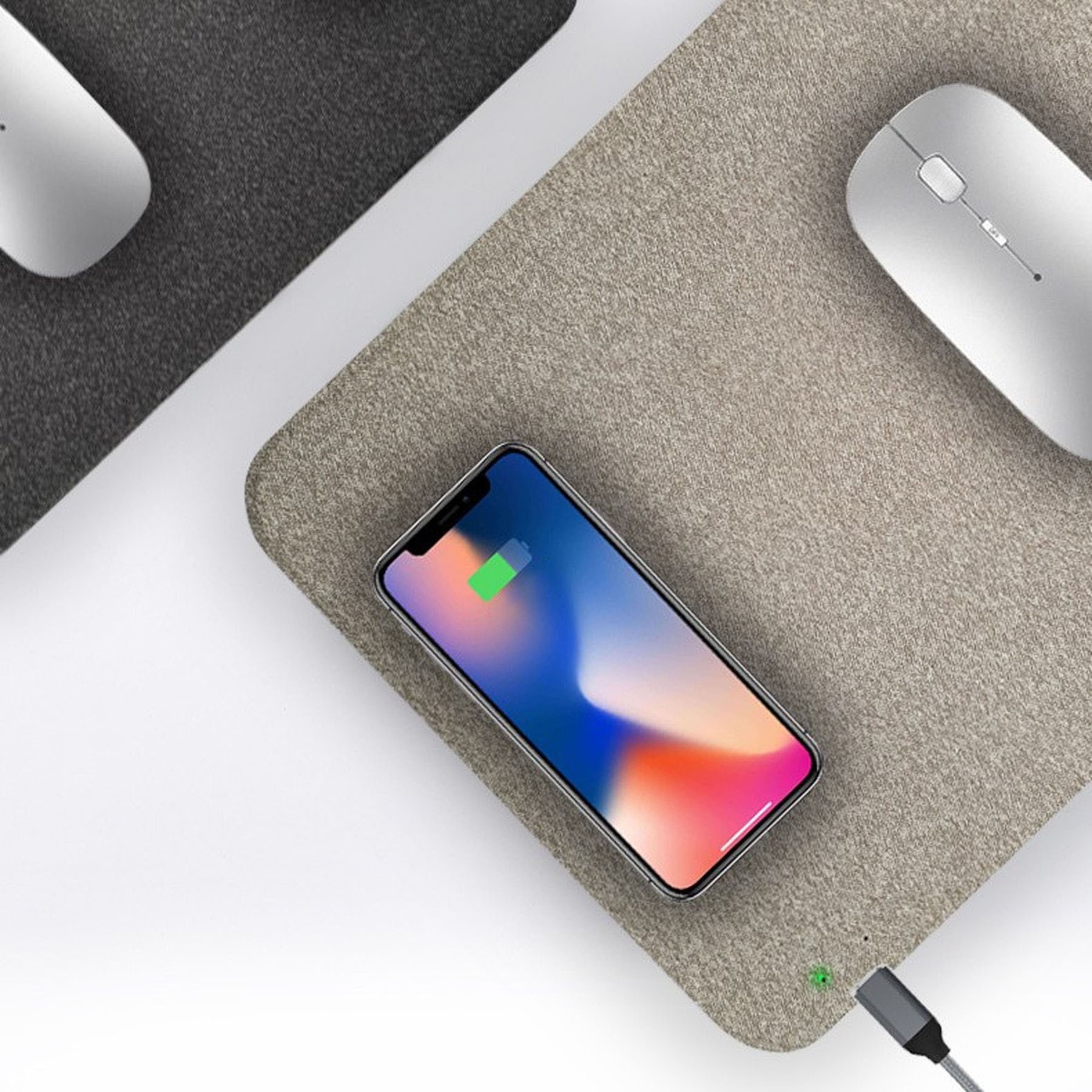 2 In 1 Mouse Pad With 15W Wireless Charger 5