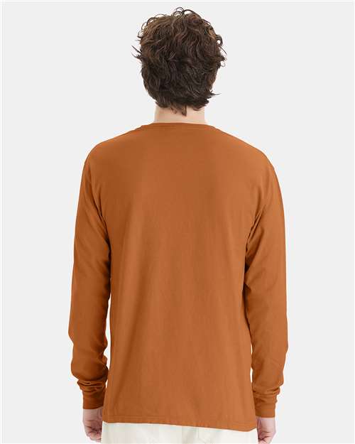 Unisex Garment-Dyed Long Sleeve T-Shirt - GDH200 222