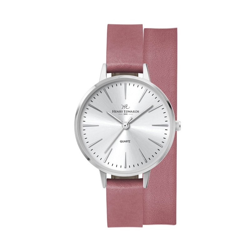 34MM, SILVER METAL CASE,  3-HAND MVT