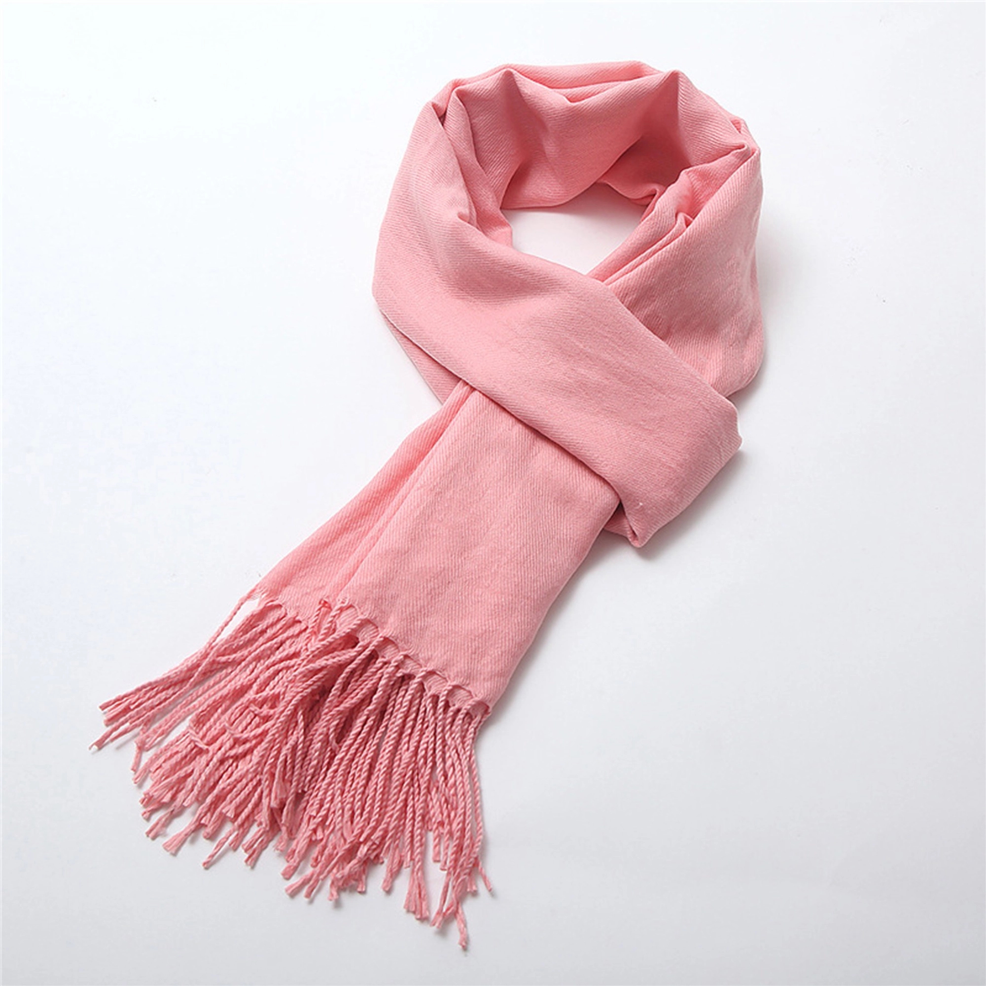 Cashmere Scarf With Fringes 10