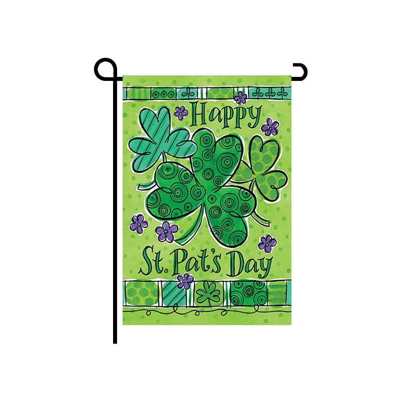 Happy St Patricks Day House Garden Flags 2