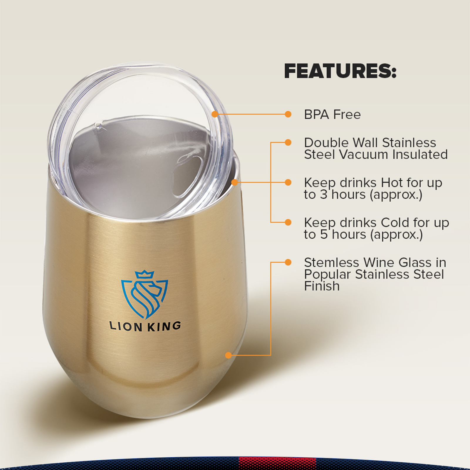 11 oz. Remil Stemless Wine Glass 2
