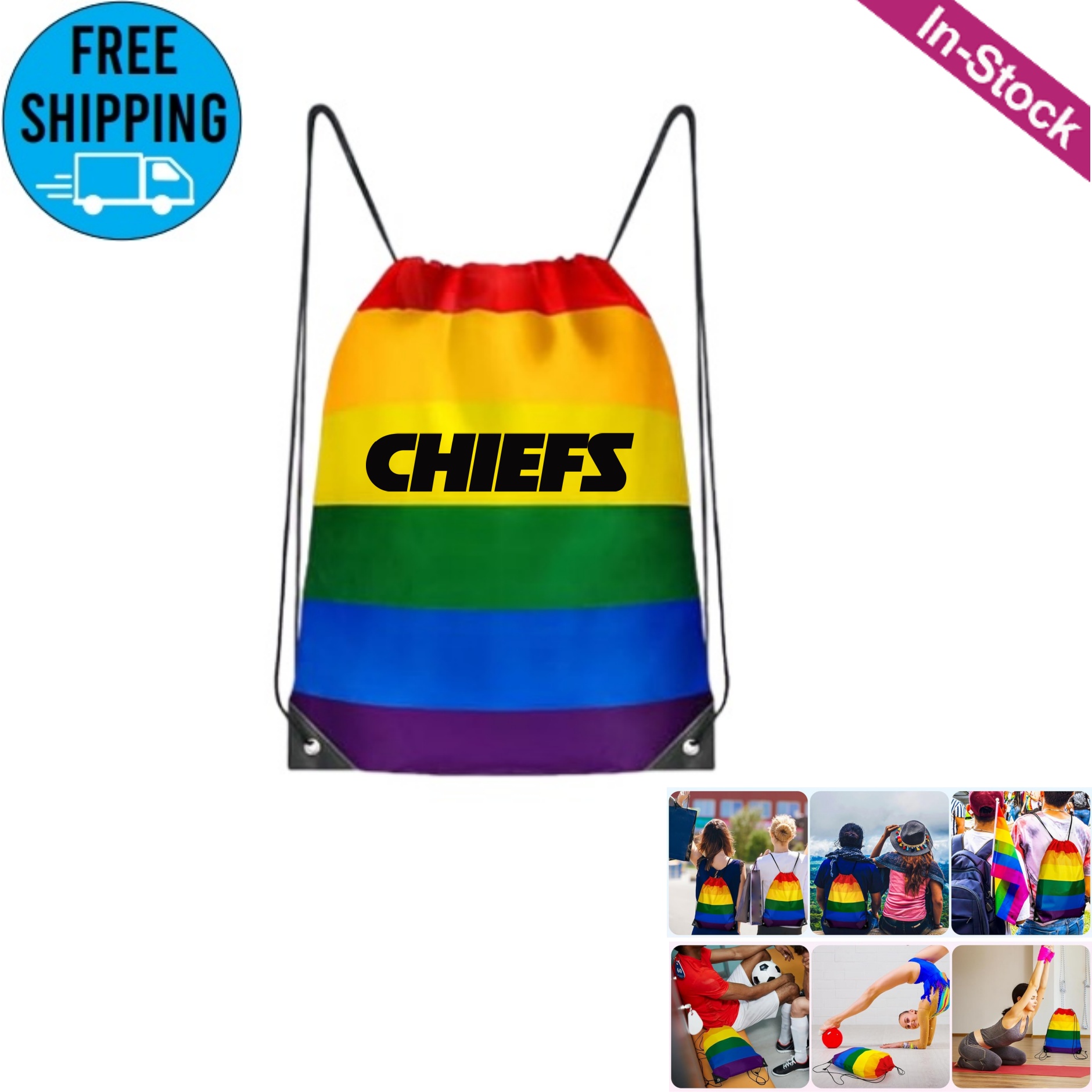 LGBT Gay Pride Drawstring Bag 4