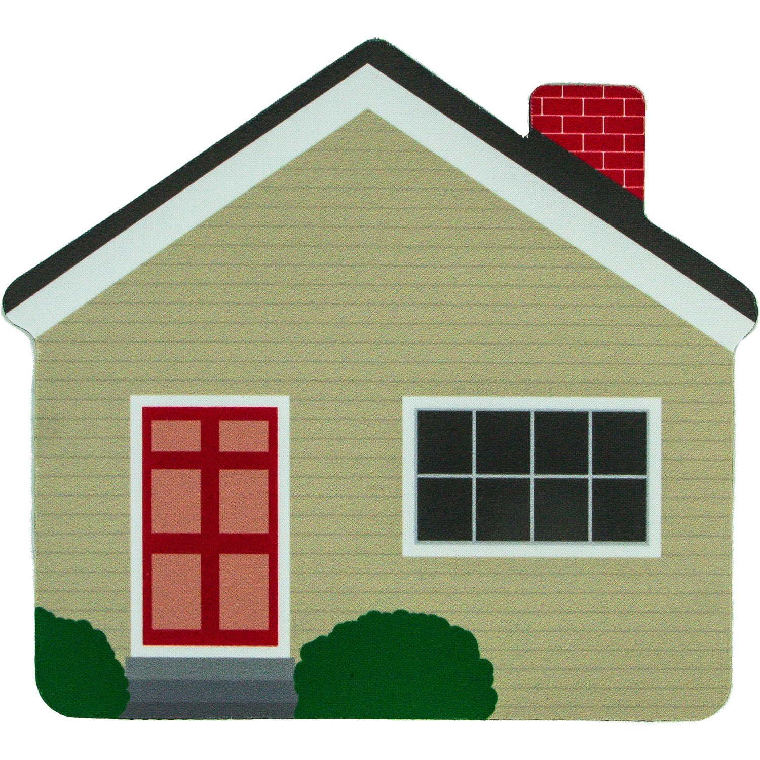 House Shape Soft Mouse Pad 7.96"x7.06"x0.125" 3