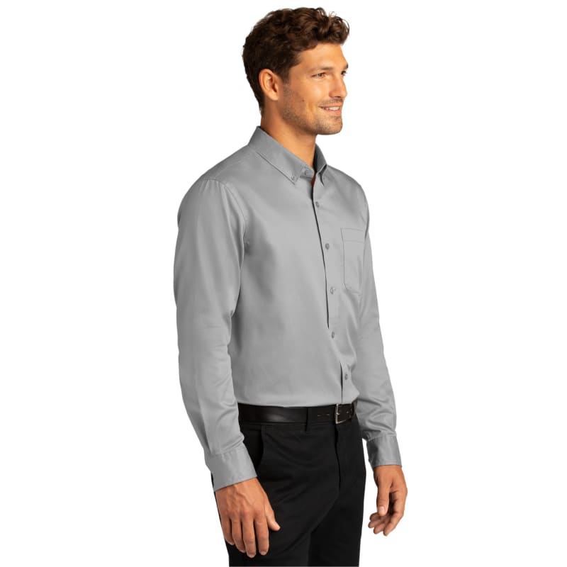 Port Authority Long Sleeve SuperPro React Twill Shirt. 53
