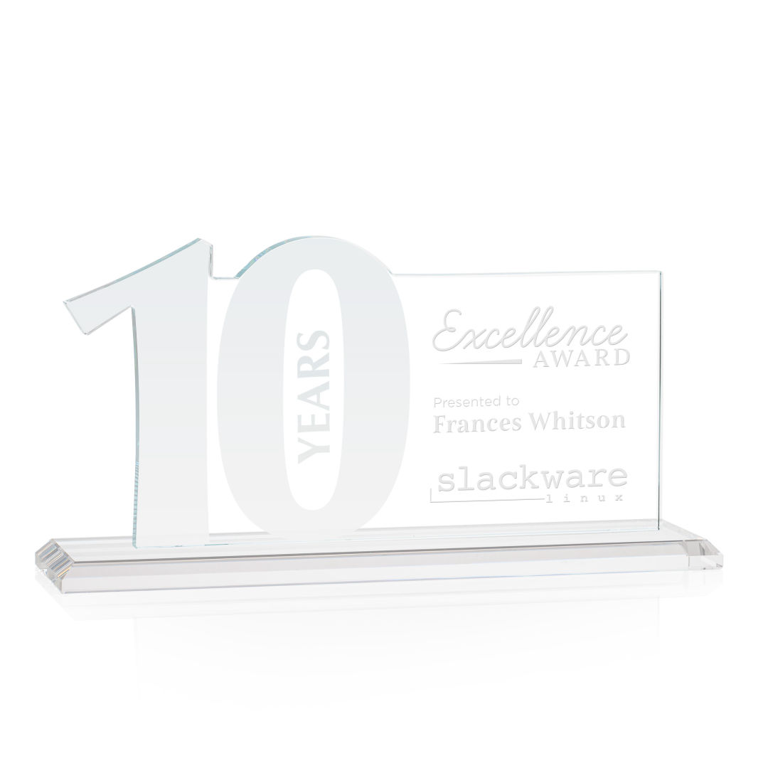 Hazelton Award - Clear, custom award with logo imprint 11