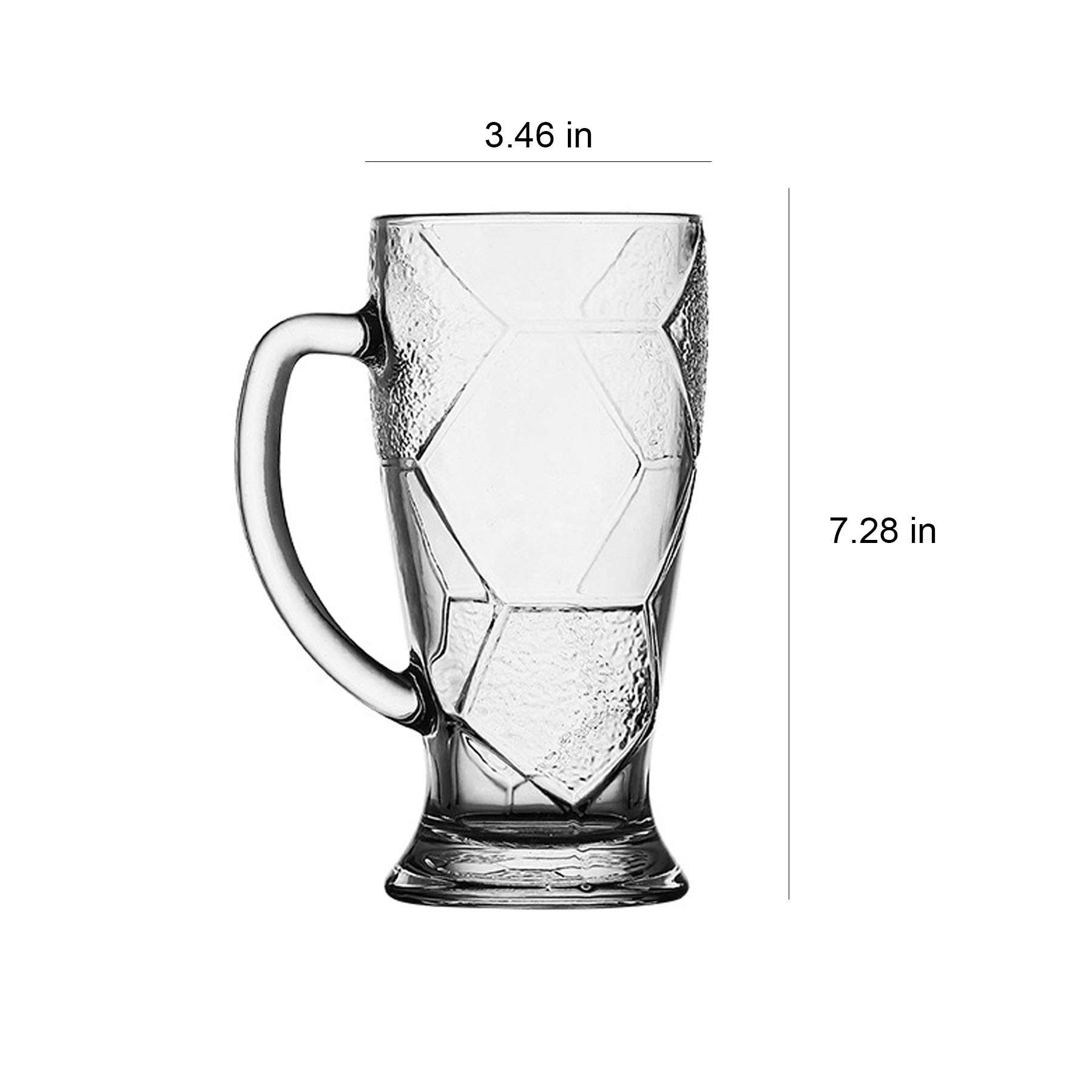Large Capacity Glass Mug with Handle 5