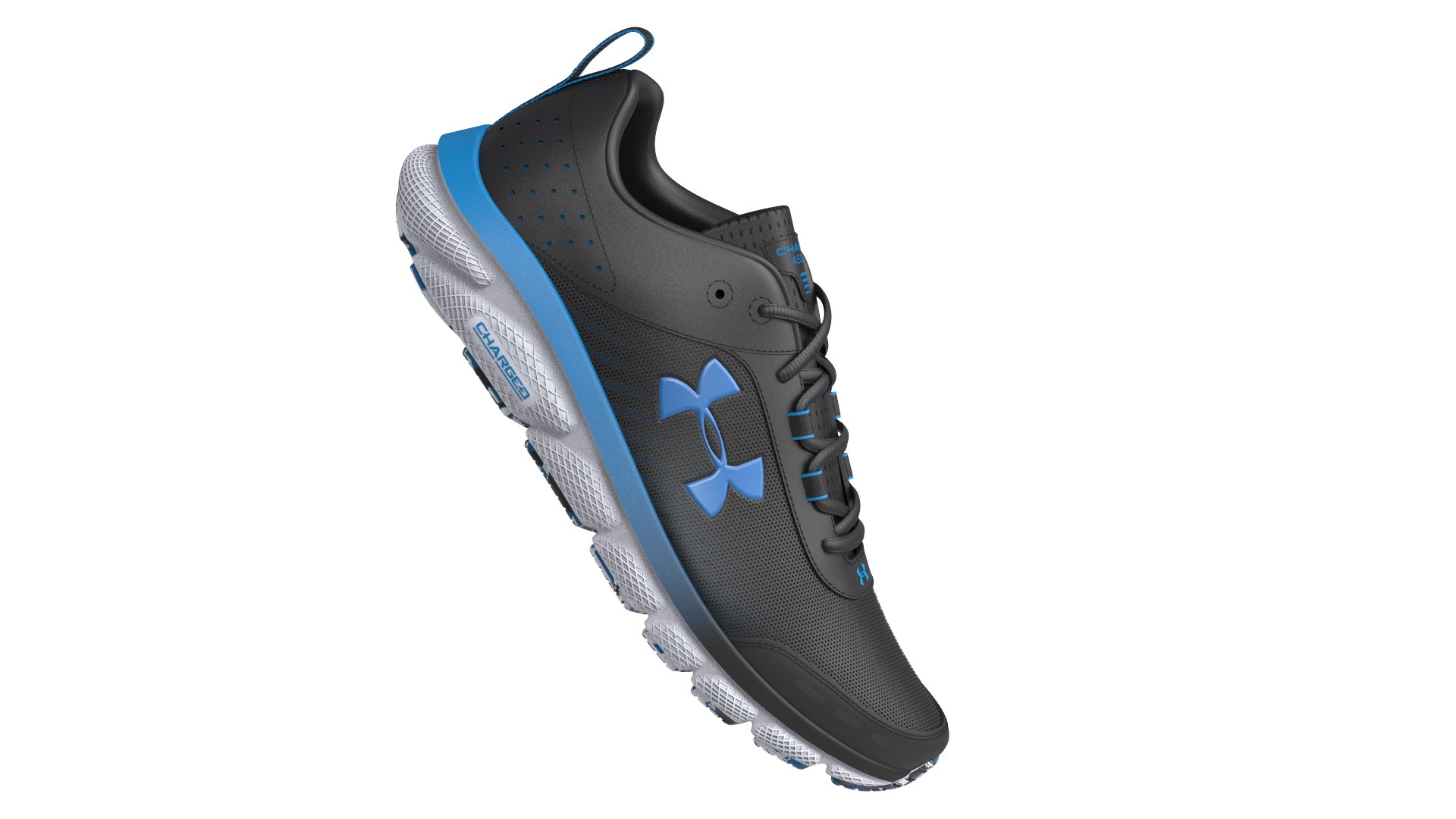 Men's UA Charged Assert 8 Marble Running Shoes  3