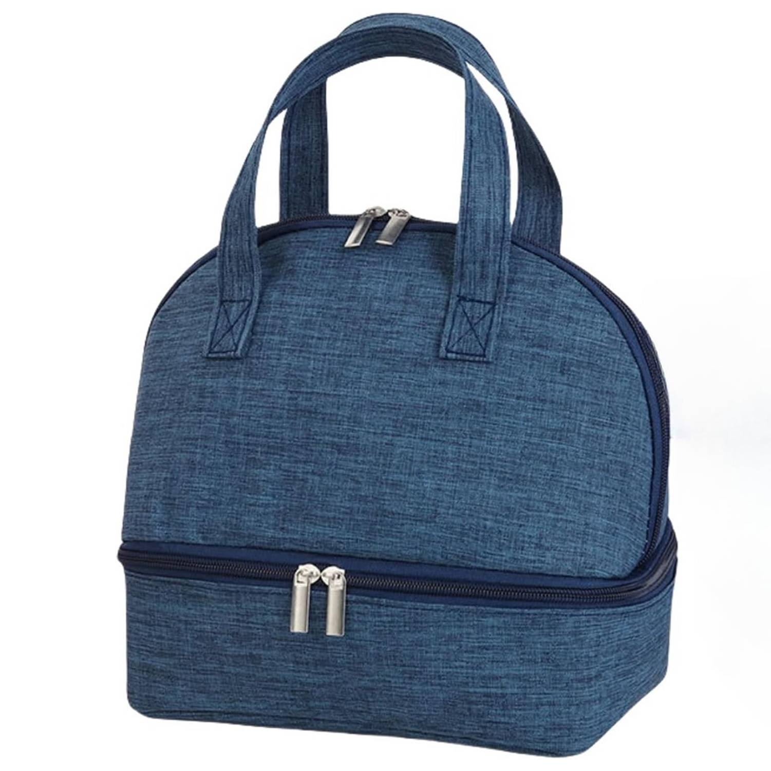 Double Layer Oxford Cooler Lunch Tote Bag for Picnic Travel 4