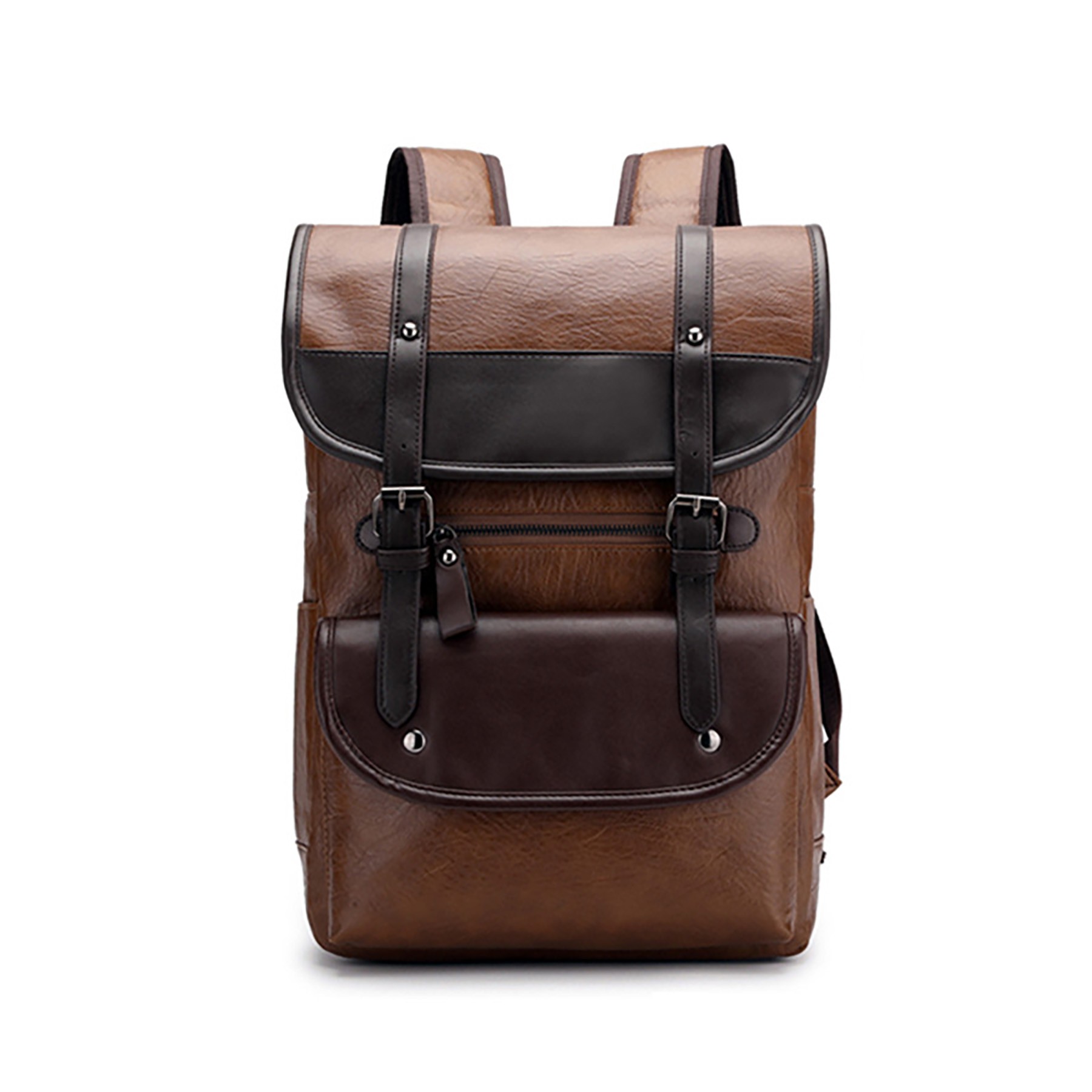 Leather Laptop Backpack 2