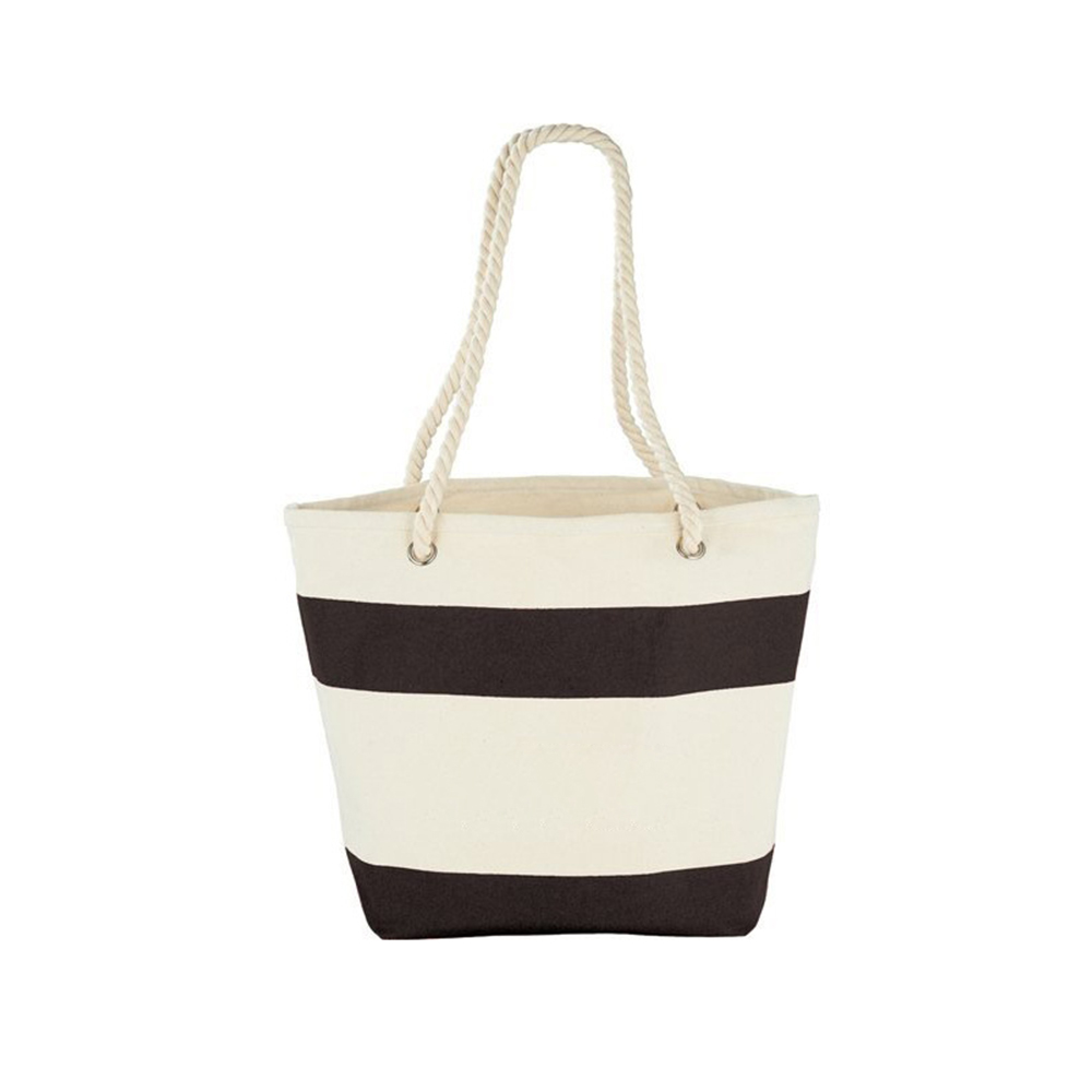 Cotton Resort Tote with Rope Handle, custom tote bag with logo imprint 3