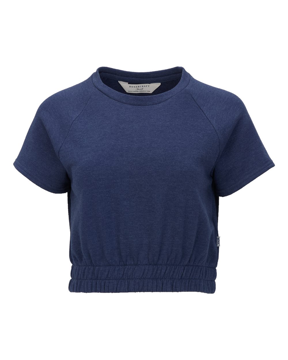 Women's French Terry Short Sleeve Cropped Crewneck Sweatshirt - BW2103 19