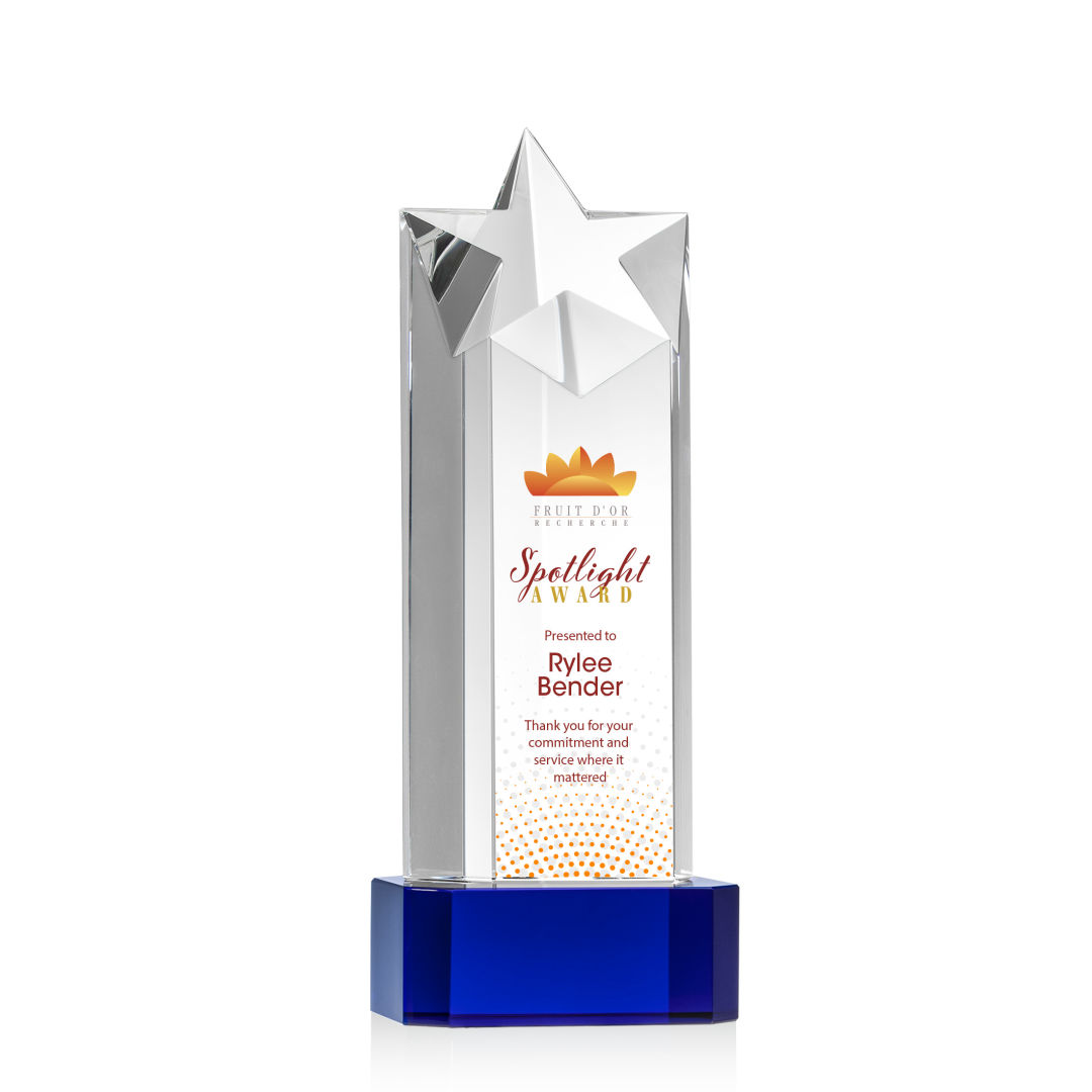 Berkeley VividPrint™ Award on Padova Base - Blue 6