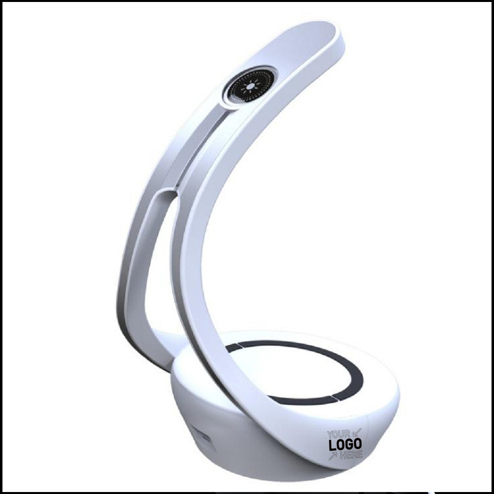 Fast Qi Wireless Charger Stand LED Desk Lamp 3