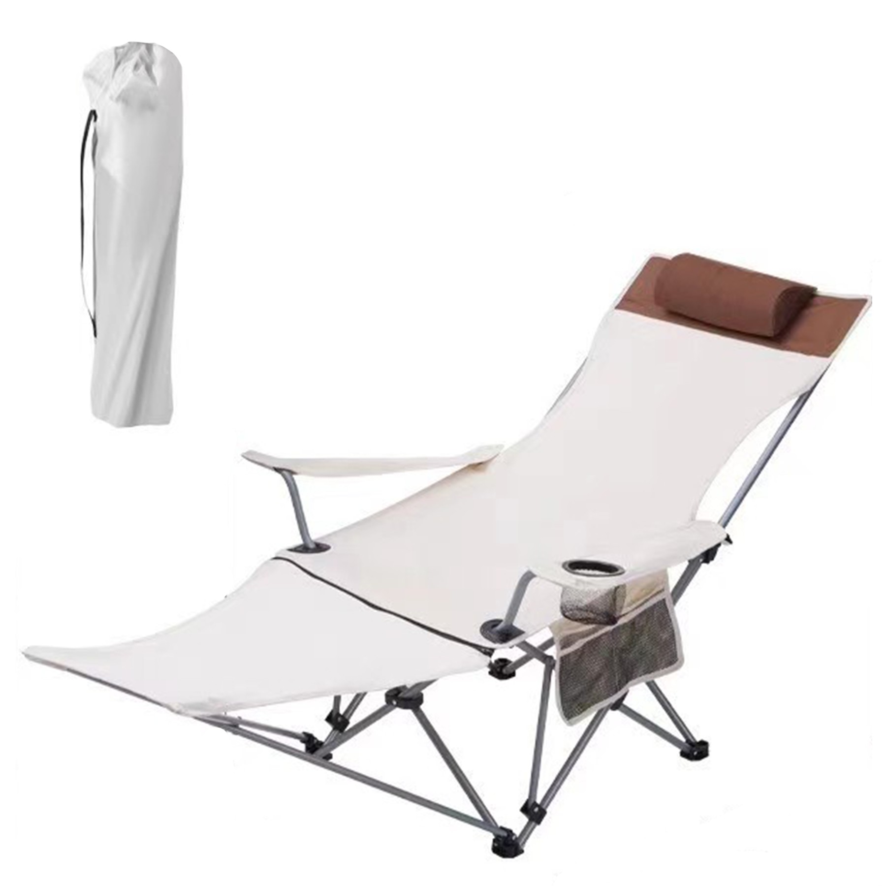 Foldable Camping Chair with Footrest 2