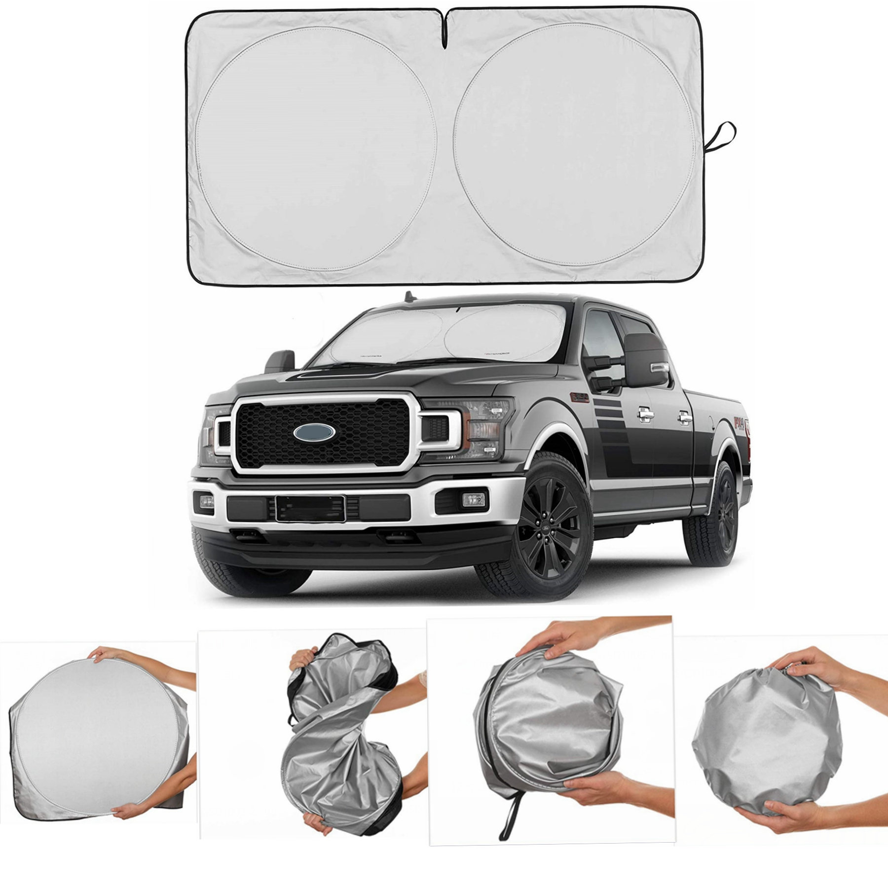 Automotive Square Sun Shade 2