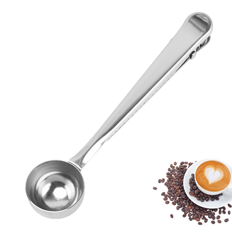 430 Stainless Coffee Scoop w/ clip 1