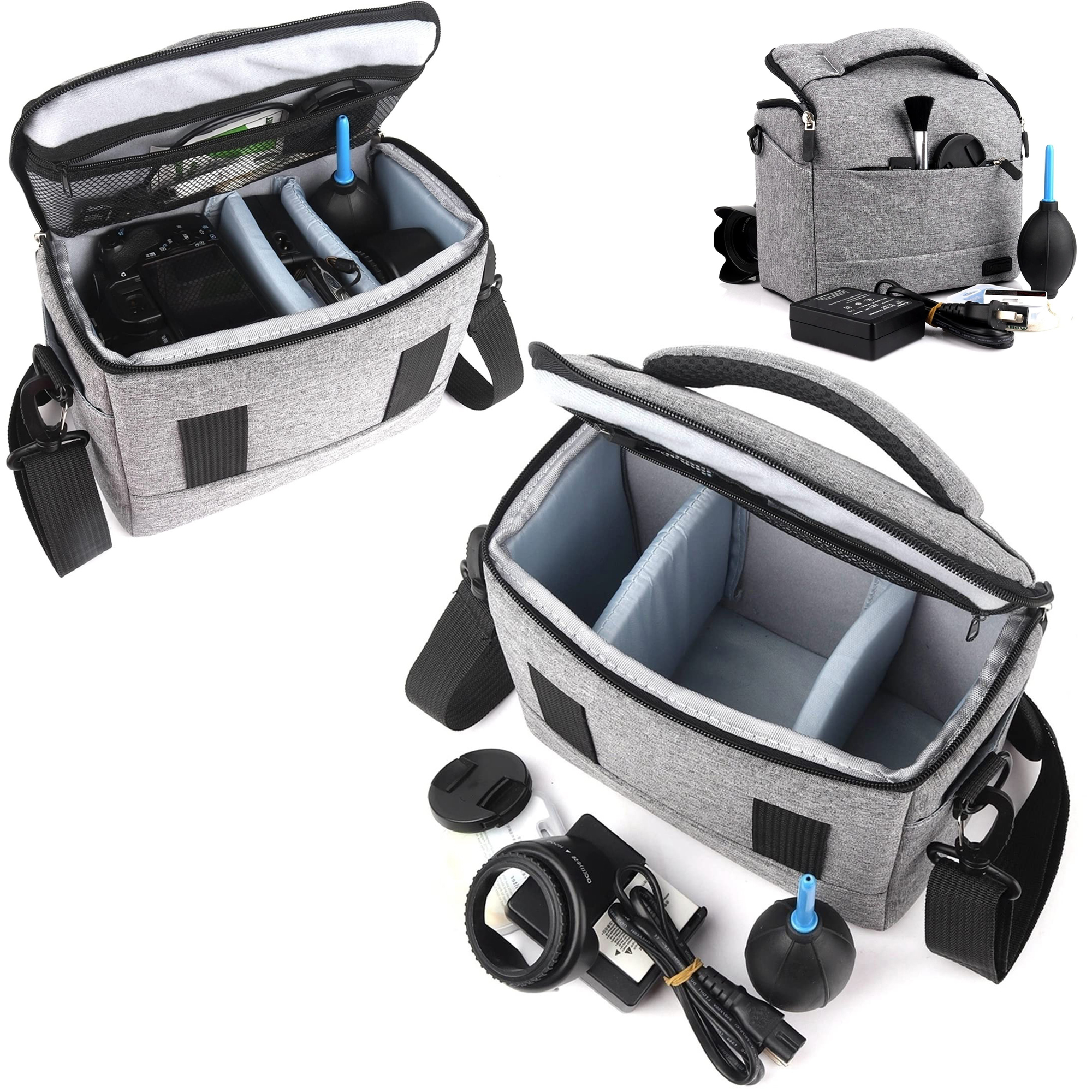 Waterproof Nylon Camera Bag with Adjustable Compartments 5
