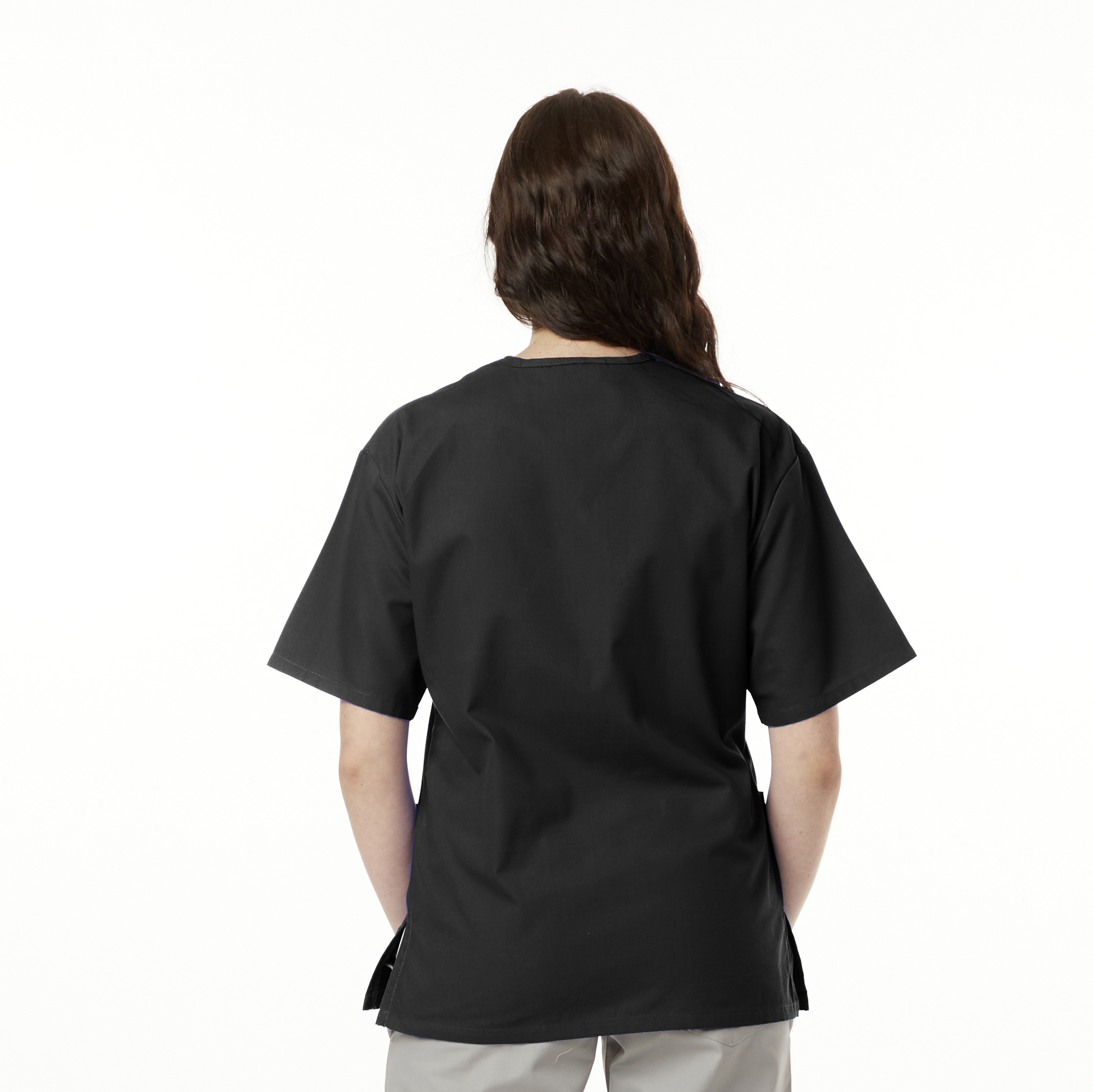 Ladies Mock Wrap Scrub Top 6
