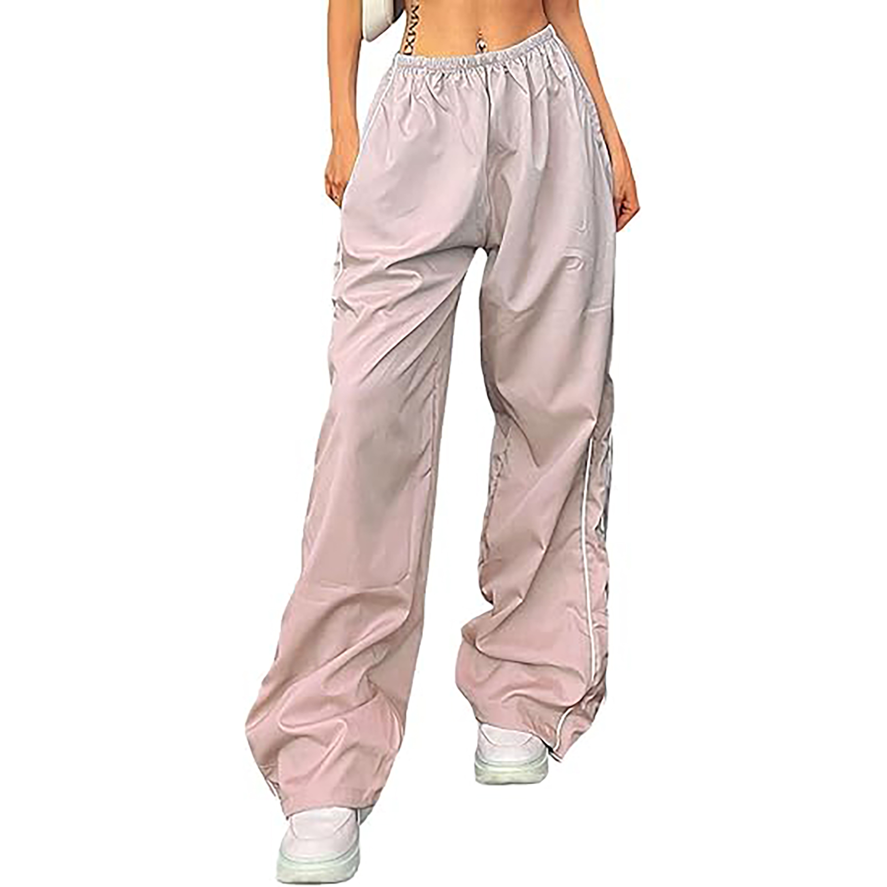 Women's Baggy Y2K Parachute Track Pants 11