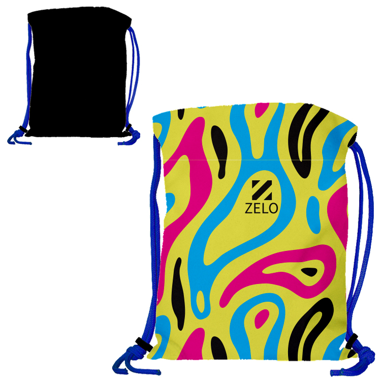 Super Drawstring Pack (One side Imprint)-Royal Heavy Rope 10